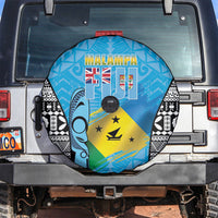 Malampa Fiji Day 2026 Spare Tire Cover Unique Style LT05 Blue - Polynesian Pride