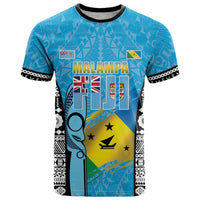 Personalised Malampa Fiji Day 2026 T Shirt Unique Style LT05 Blue - Polynesian Pride
