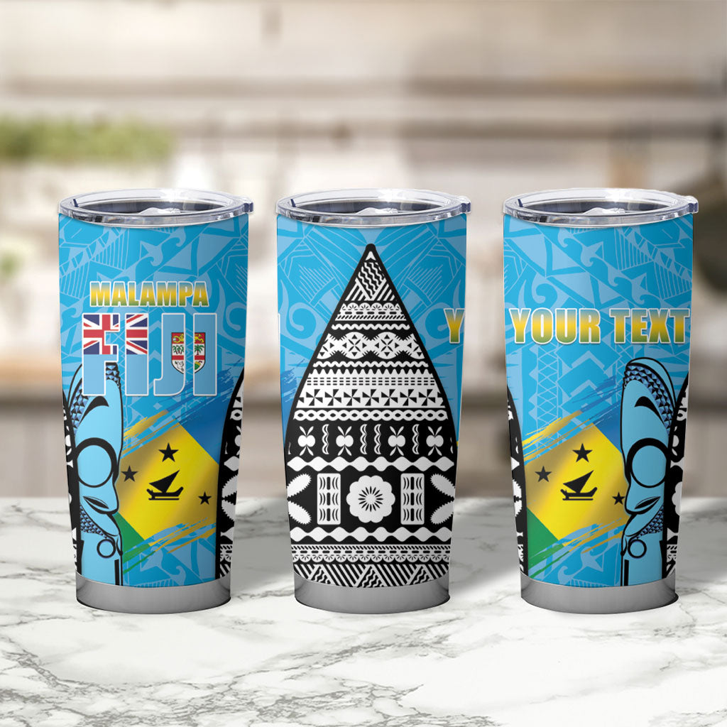 Personalised Malampa Fiji Day 2026 Tumbler Cup Unique Style LT05 - Polynesian Pride