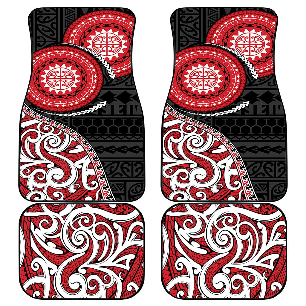 New Zealand Red Maori Koru Simple Style Car Mats