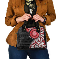 New Zealand Red Maori Koru Simple Style Shoulder Handbag