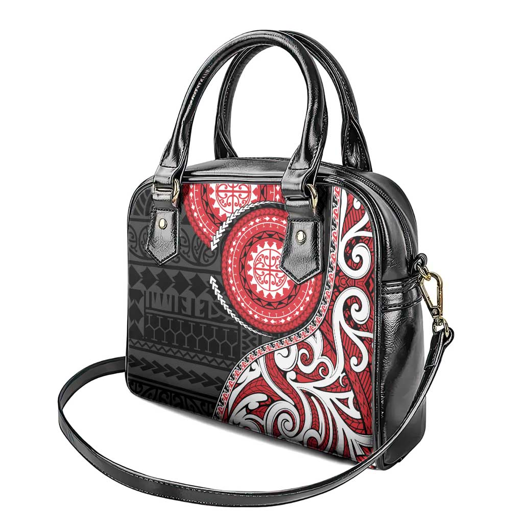 New Zealand Red Maori Koru Simple Style Shoulder Handbag