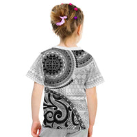 New Zealand White Maori Koru Simple Style Kid T Shirt