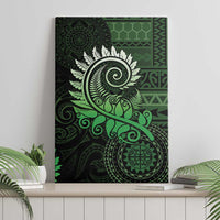 New Zealand Maori Koru Fern Canvas Wall Art Spiral Polynesian Style Green