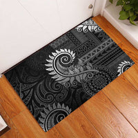 New Zealand Maori Koru Fern Rubber Doormat Spiral Polynesian Style Gray LT05 - Polynesian Pride