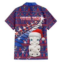 Personalized New Zealand Christmas Family Matching Long Sleeve Bodycon Dress and Hawaiian Shirt Haka Fern Santa Tiki Meri Kirihimete LT05 - Polynesian Pride