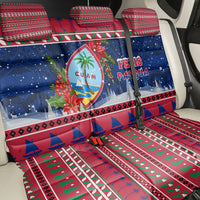 Guam Christmas Back Car Seat Cover Guaman Seal Poinsettia Felis Pasgua