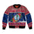 Guam Christmas Bomber Jacket Guaman Seal Poinsettia Felis Pasgua LT05 Unisex Red - Polynesian Pride