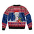 Guam Christmas Bomber Jacket Guaman Seal Poinsettia Felis Pasgua LT05 - Polynesian Pride