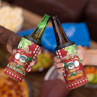 Personalised Hawaii Christmas 4 in 1 Can Cooler Tumbler Funny Santa Claus Surf Mele Kalikimaka