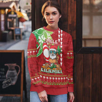 Personalised Hawaii Christmas Ugly Christmas Sweater Funny Santa Claus Surf Mele Kalikimaka