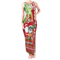 Personalised Hawaii Christmas Tank Maxi Dress Funny Santa Claus Surf Mele Kalikimaka