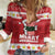 Hawaii Funny Christmas Women Casual Shirt Spam Musubi Santa