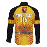 Papua New Guinea Rugby Custom Family Matching Long Sleeve Bodycon Dress and Hawaiian Shirt Kumul Pride Go Champions