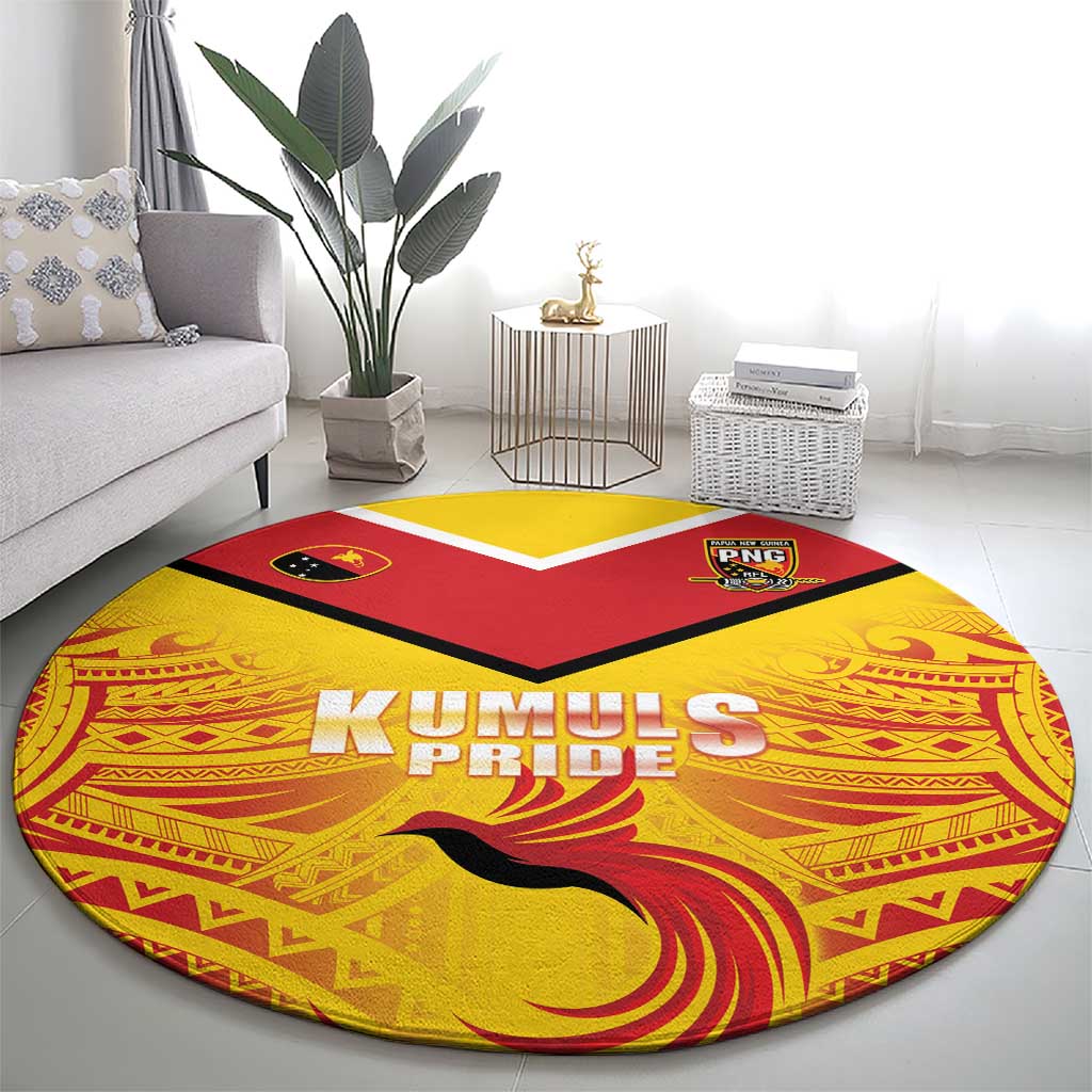 Papua New Guinea Rugby Round Carpet Kumul Pride Go Champions