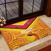 Papua New Guinea Rugby Rubber Doormat Kumul Pride Go Champions