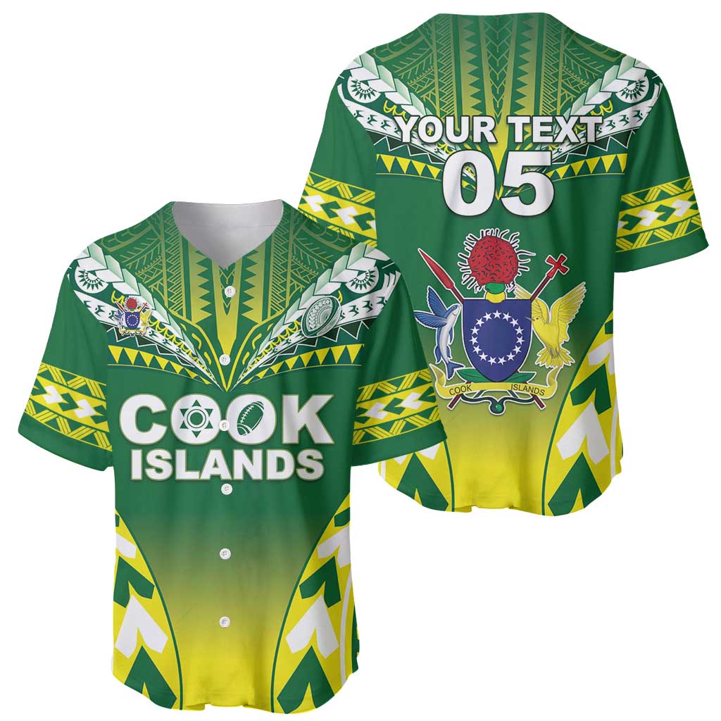 Cook Islands Rugby Custom Baseball Jersey The Kukis Go Champions
