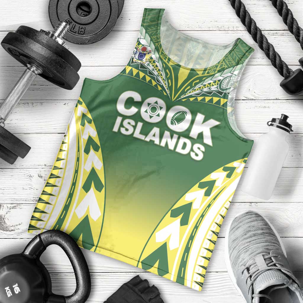 Cook Islands Rugby Custom Men Tank Top The Kukis Go Champions