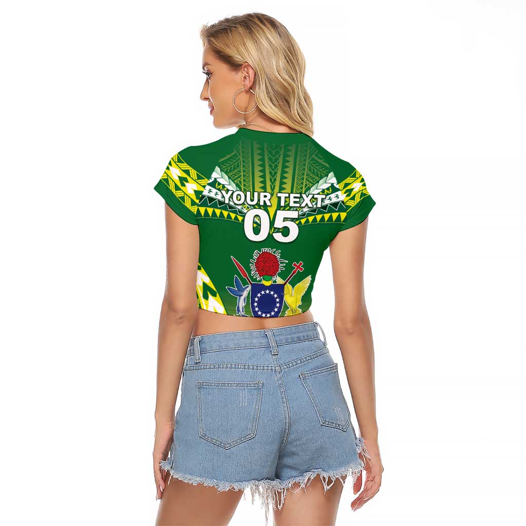 Cook Islands Rugby Custom Raglan Cropped T Shirt The Kukis Go Champions