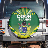 Cook Islands Rugby Spare Tire Cover The Kukis Go Champions LT05 Green - Polynesian Pride