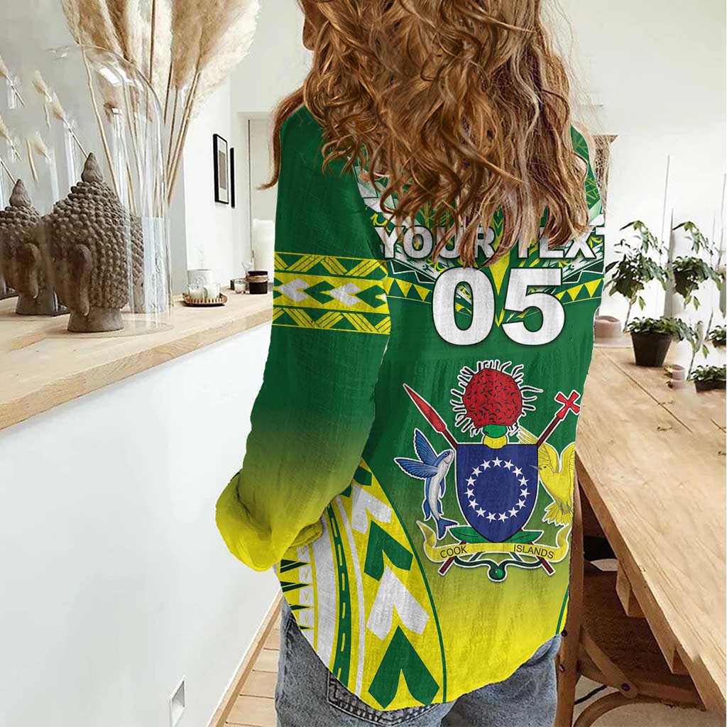 Cook Islands Rugby Custom Women Casual Shirt The Kukis Go Champions