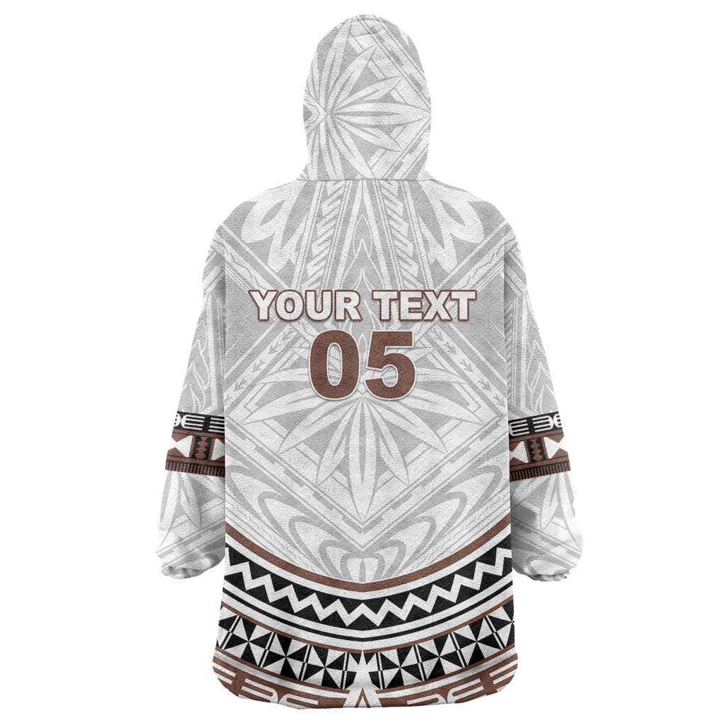 Fiji Rugby Custom Wearable Blanket Hoodie Fijian Bati Go Champions