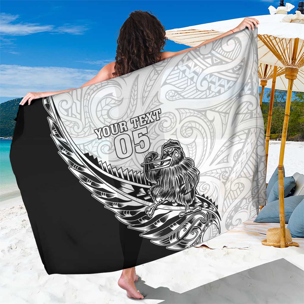 New Zealand Kiwi Rugby Custom Sarong Go Champions Maori Pattern