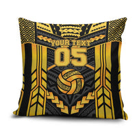 Custom Polynesia Beach Volleyball Pillow Cover Gold Polynesian Tribal Pattern LT05 Gold - Polynesian Pride