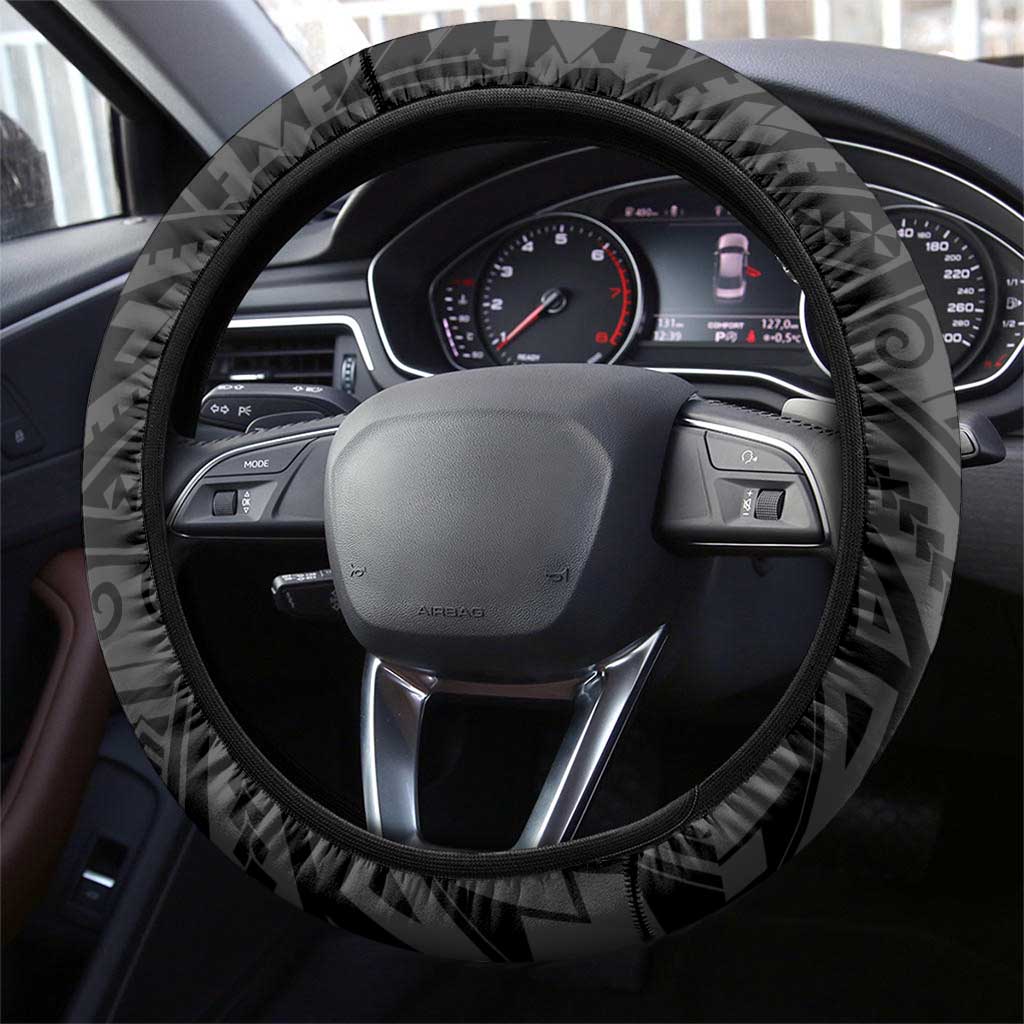 Polynesia Beach Volleyball Steering Wheel Cover Gold Polynesian Tribal Pattern - Polynesian Pride