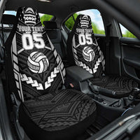 Custom Polynesia Beach Volleyball Car Seat Cover Polynesian Tribal Pattern LT05 One Size Black - Polynesian Pride