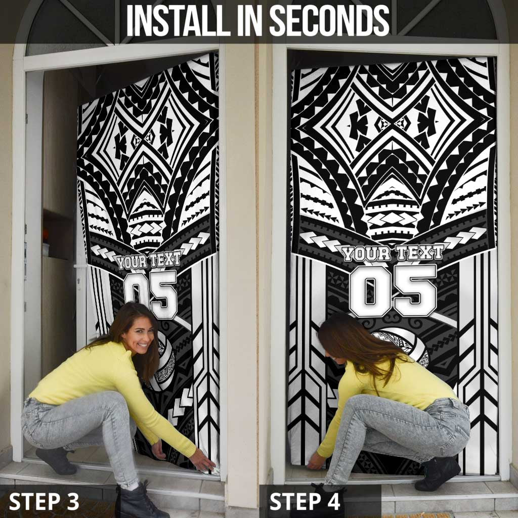 Custom Polynesia Beach Volleyball Door Cover Polynesian Tribal Pattern LT05 - Polynesian Pride