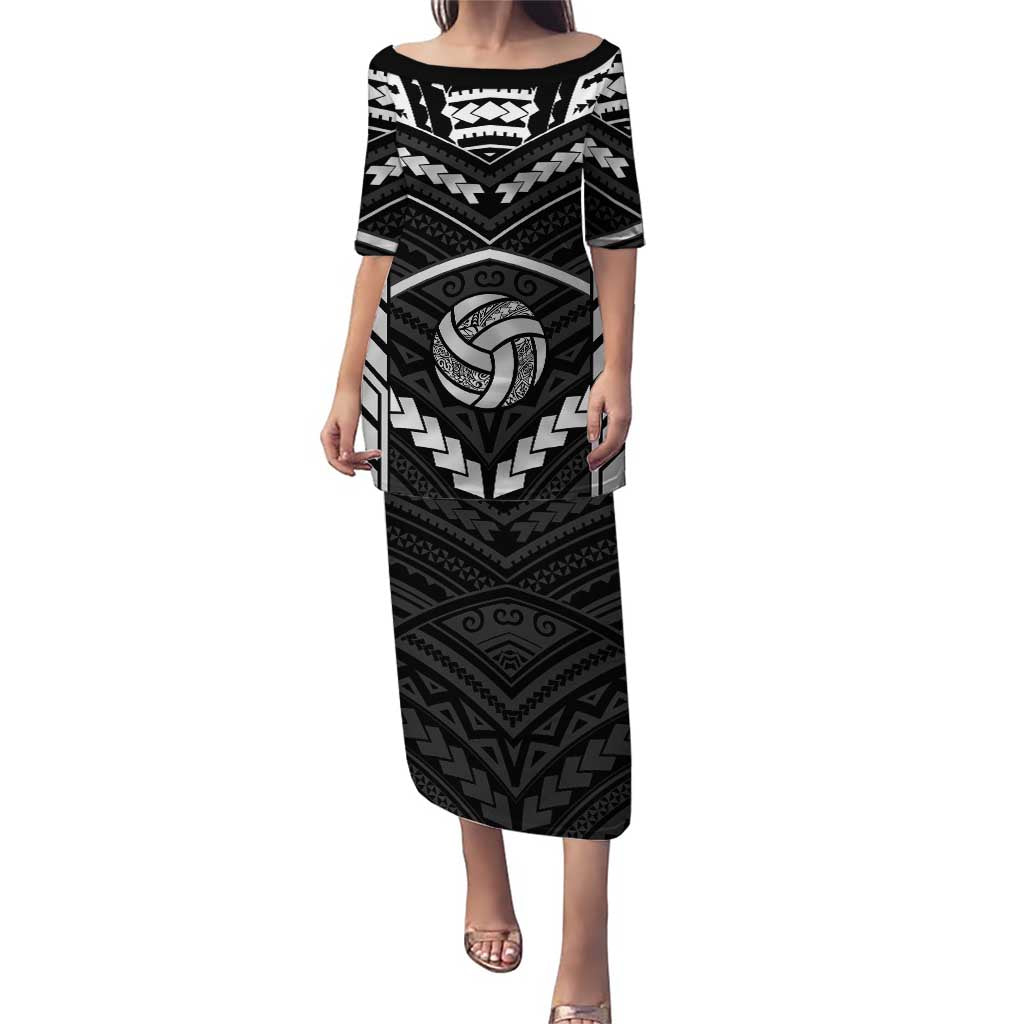 Custom Polynesia Beach Volleyball Family Matching Puletasi and Hawaiian Shirt Polynesian Tribal Pattern - Polynesian Pride