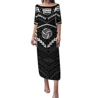 Custom Polynesia Beach Volleyball Family Matching Puletasi and Hawaiian Shirt Polynesian Tribal Pattern - Polynesian Pride