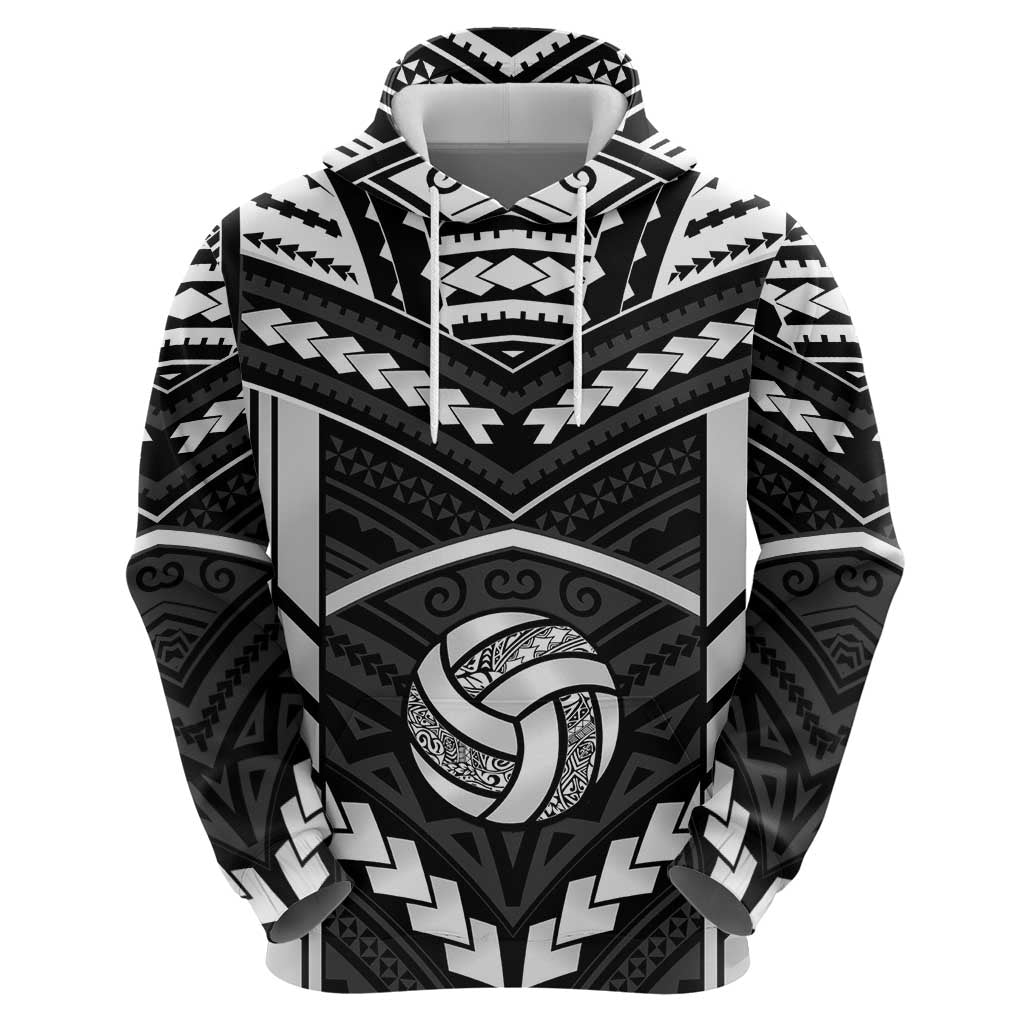 Custom Polynesia Beach Volleyball Hoodie Polynesian Tribal Pattern LT05 - Polynesian Pride