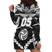 Custom Polynesia Beach Volleyball Hoodie Dress Polynesian Tribal Pattern LT05 - Polynesian Pride