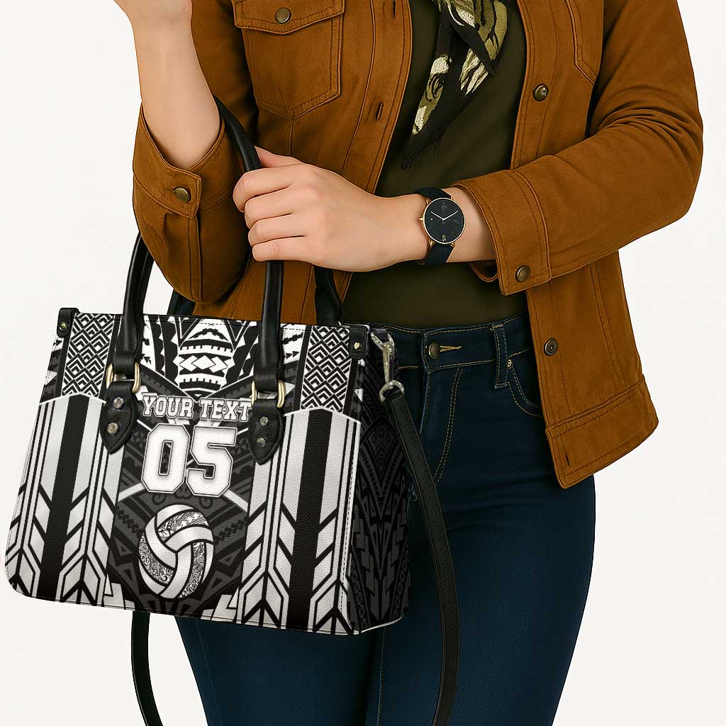 Custom Polynesia Beach Volleyball Leather Bag Polynesian Tribal Pattern - Polynesian Pride