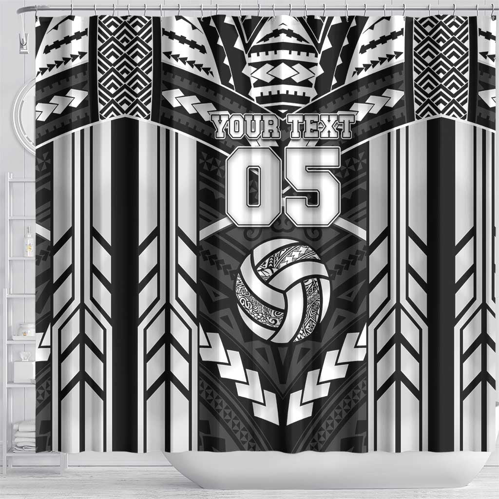 Custom Polynesia Beach Volleyball Shower Curtain Polynesian Tribal Pattern LT05 - Polynesian Pride