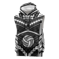 Custom Polynesia Beach Volleyball Sleeveless Hoodie Polynesian Tribal Pattern - Polynesian Pride