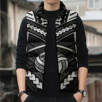 Custom Polynesia Beach Volleyball Sleeveless Puffer Jacket Polynesian Tribal Pattern LT05 - Polynesian Pride