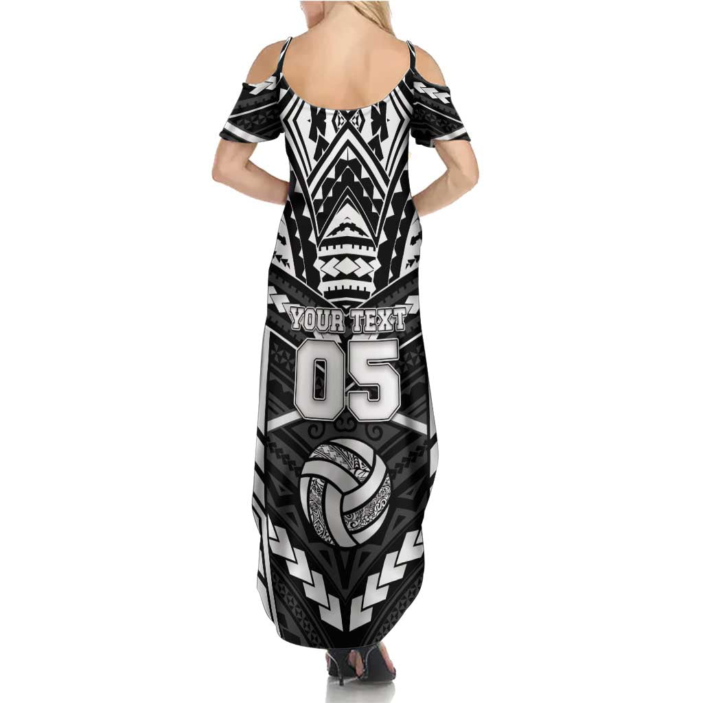Custom Polynesia Beach Volleyball Summer Maxi Dress Polynesian Tribal Pattern - Polynesian Pride