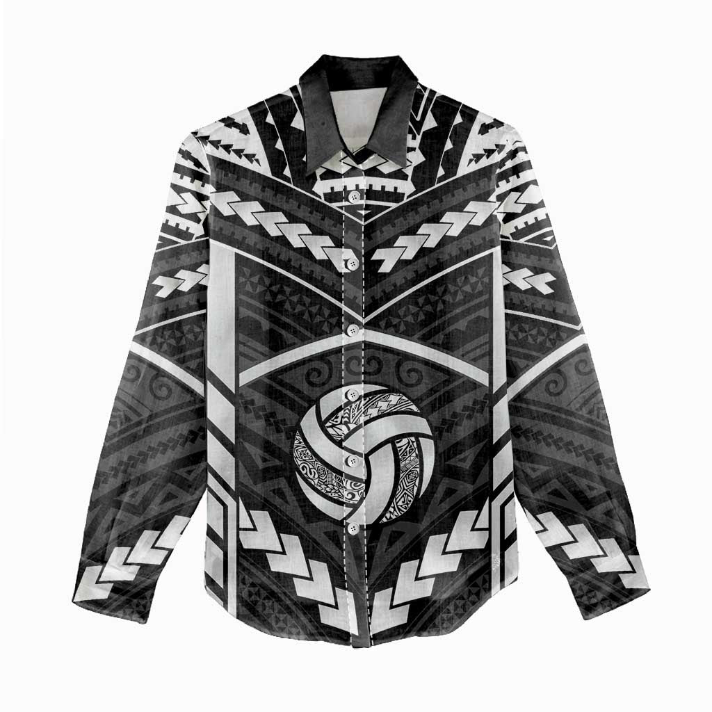 Custom Polynesia Beach Volleyball Women Casual Shirt Polynesian Tribal Pattern LT05 - Polynesian Pride