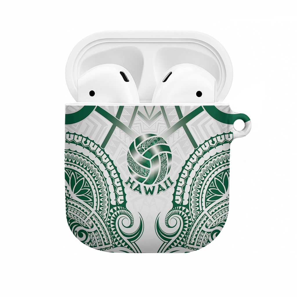 Hawaii Volleyball AirPods Case Polynesian Pattern LT05 Teal - Polynesian Pride