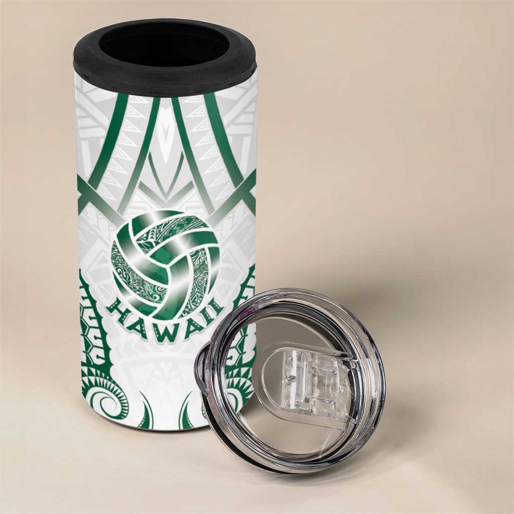 Custom Hawaii Volleyball 4 in 1 Can Cooler Tumbler Polynesian Pattern LT05 - Polynesian Pride