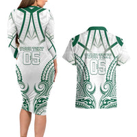 Custom Hawaii Volleyball Couples Matching Long Sleeve Bodycon Dress and Hawaiian Shirt Polynesian Pattern - Polynesian Pride