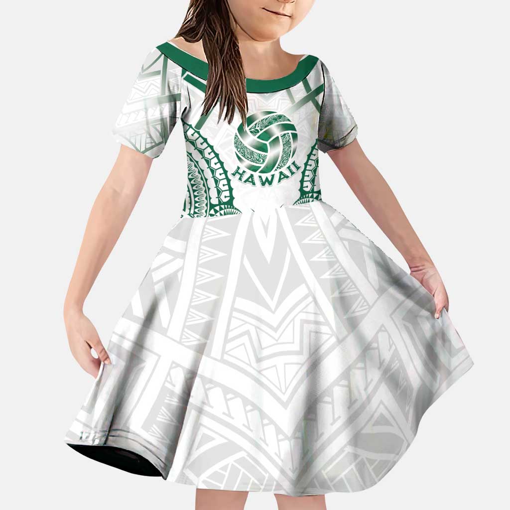 Custom Hawaii Volleyball Family Matching Off Shoulder Short Dress and Hawaiian Shirt Polynesian Pattern - Polynesian Pride