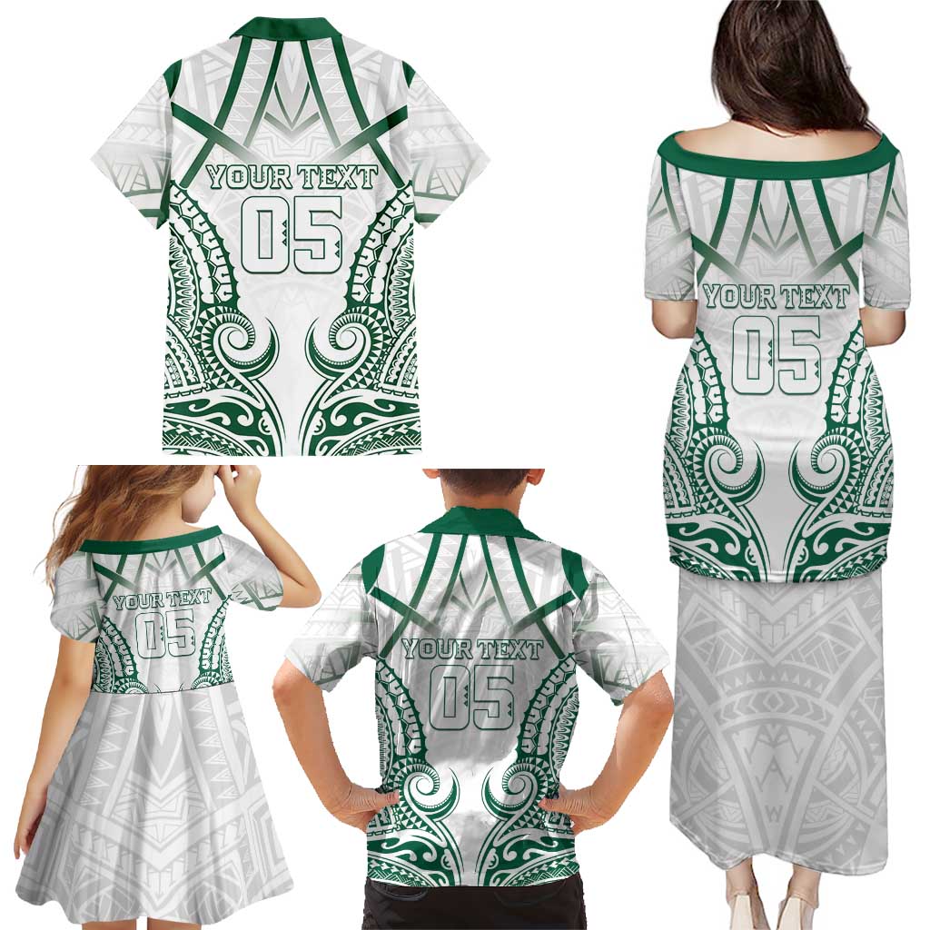 Custom Hawaii Volleyball Family Matching Puletasi and Hawaiian Shirt Polynesian Pattern - Polynesian Pride