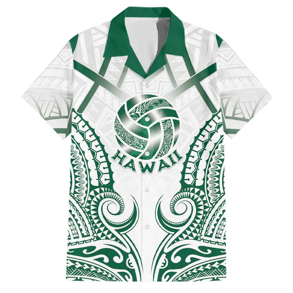 Custom Hawaii Volleyball Family Matching Puletasi and Hawaiian Shirt Polynesian Pattern - Polynesian Pride