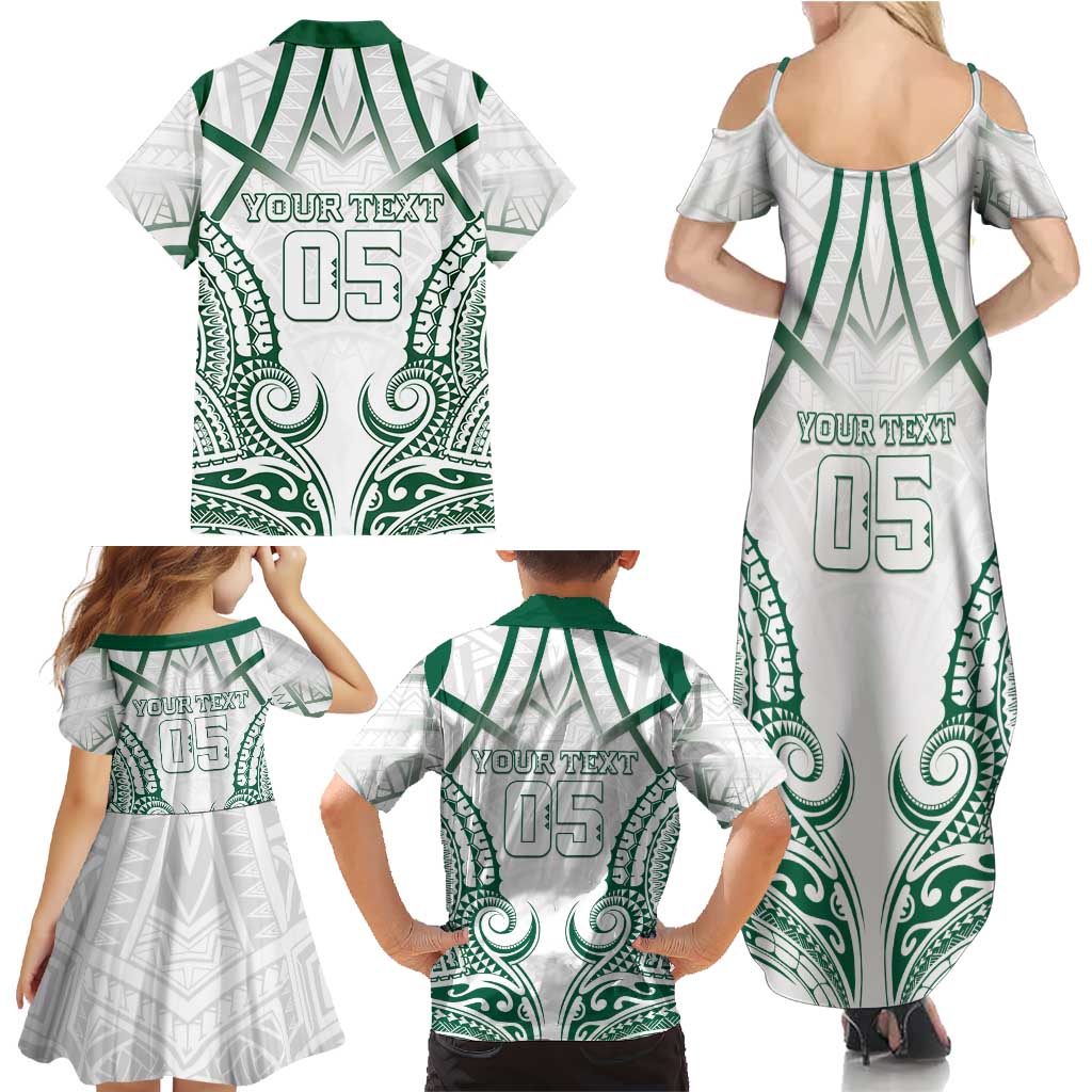 Custom Hawaii Volleyball Family Matching Summer Maxi Dress and Hawaiian Shirt Polynesian Pattern LT05 - Polynesian Pride