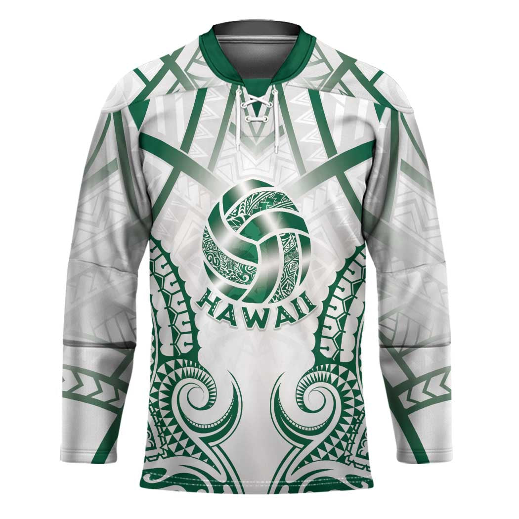 Custom Hawaii Volleyball Hockey Jersey Polynesian Pattern - Polynesian Pride