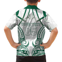 Custom Hawaii Volleyball Kid Hawaiian Shirt Polynesian Pattern - Polynesian Pride